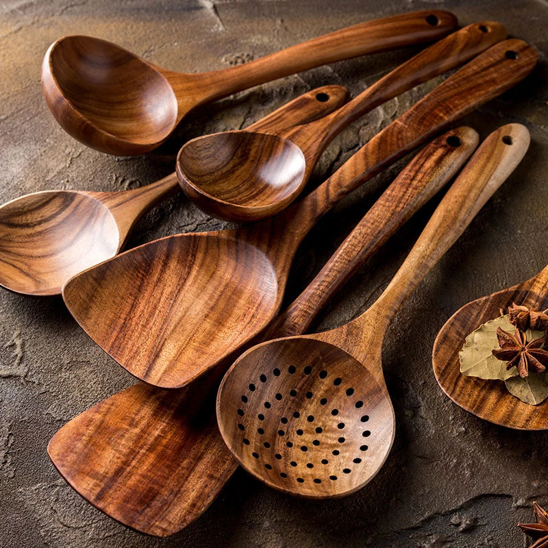 Bohemian Wooden Stirring Spoons