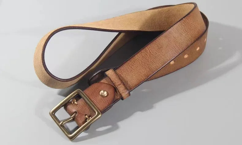 Vintage Cowhide Belt