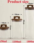 Wooden-Handle Storage Jars