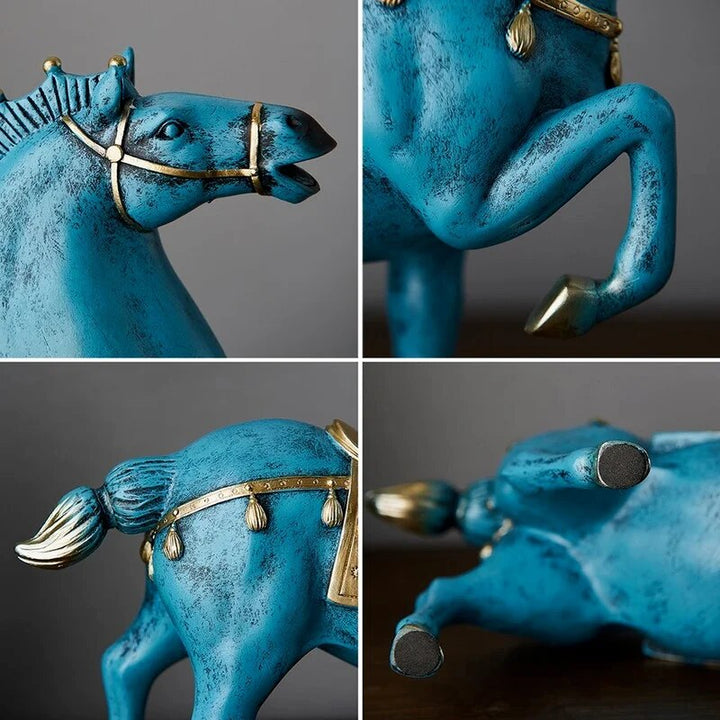 Azure Horse Statue