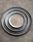 Stoneware Hammered Plates